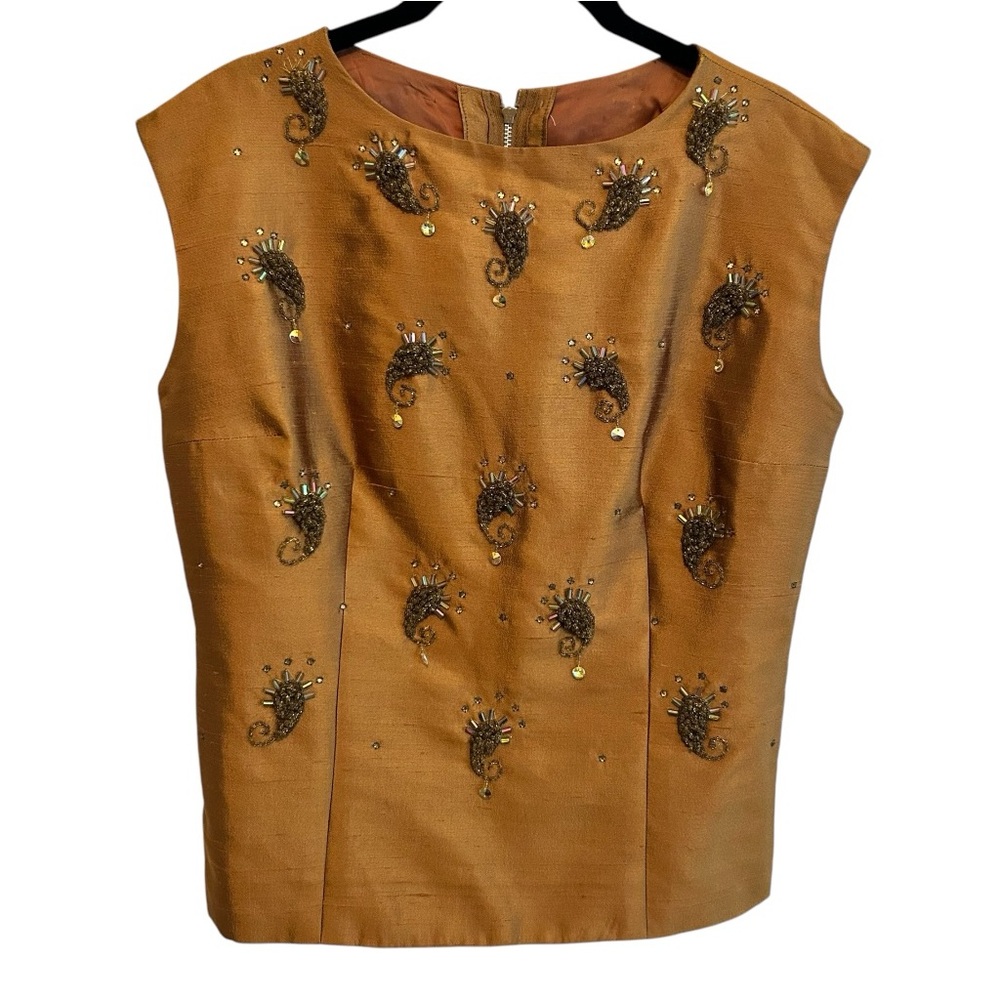 Vintage Bronze Sleeveless Top Small/Medium
